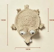 Funny Squirrel Crochet Coaster