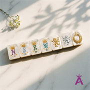 Mother-of-Pearl & Gold Mahjong — 160 Tiles
