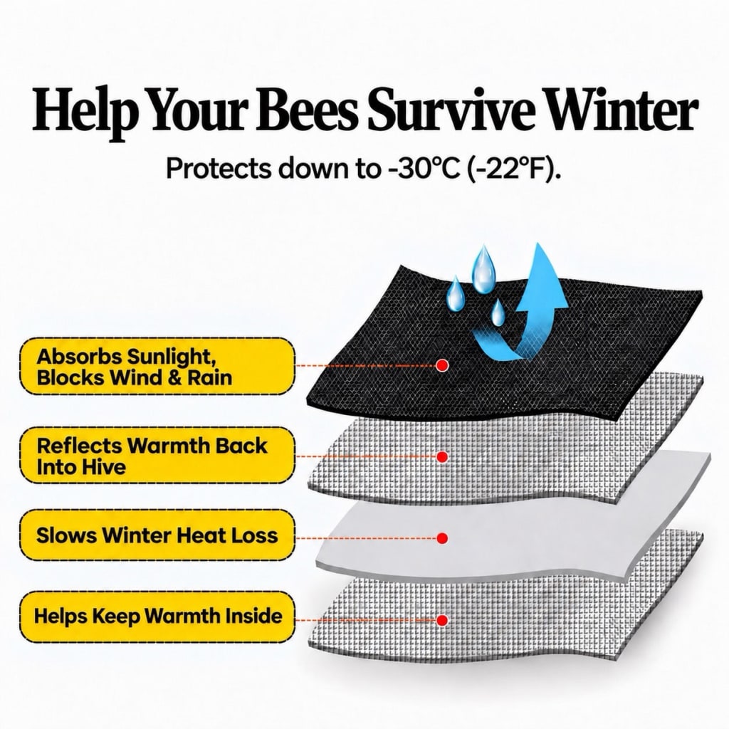 Winter Beehive Insulation Wrap