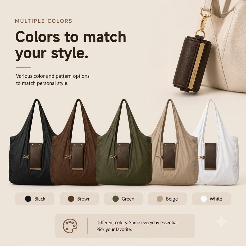 Foldable Keychain Tote