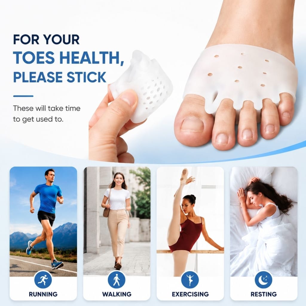 3-in-1 Toe Separator & Straightener Set