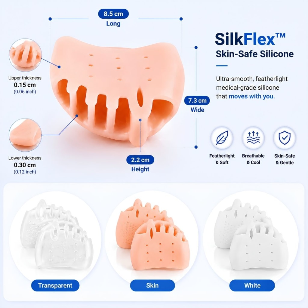 3-in-1 Toe Separator & Straightener Set
